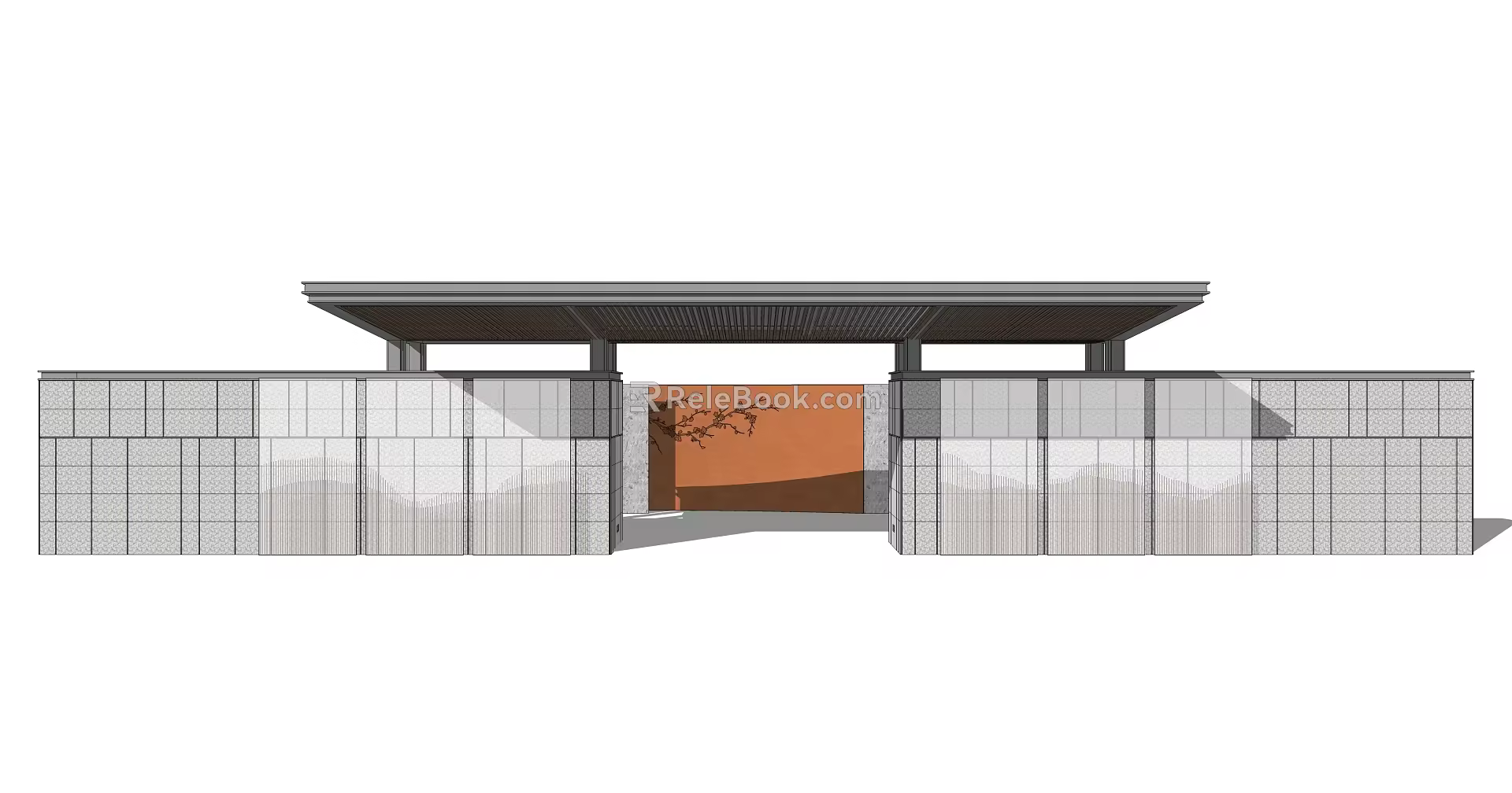 Modern Gate Entrance Gate 3d model