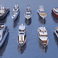 Modern Yacht Yacht Portfolio 3d model