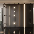Modern Wall Lamps Featuring Linear Strips And Spherical Lights For Contemporary Ambient Lighting