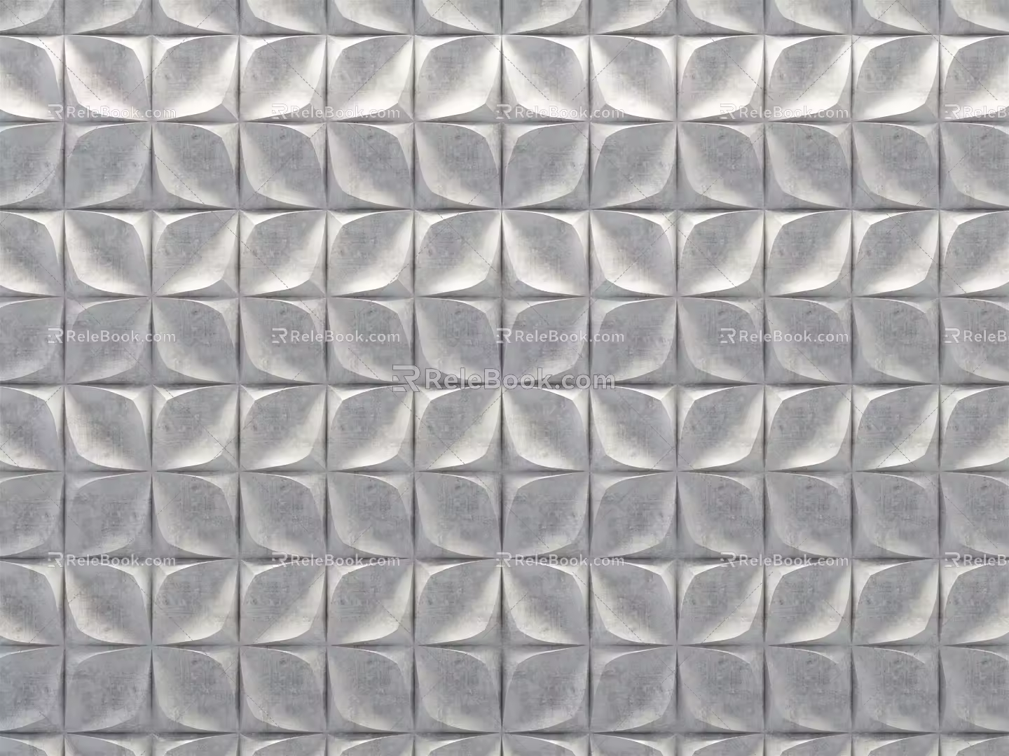 Modern wall profiled wall 3d model