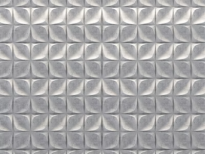 Modern wall profiled wall 3d model