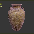 Furniture Decorative Vase With Carved Dragon Patterns And Two Handles