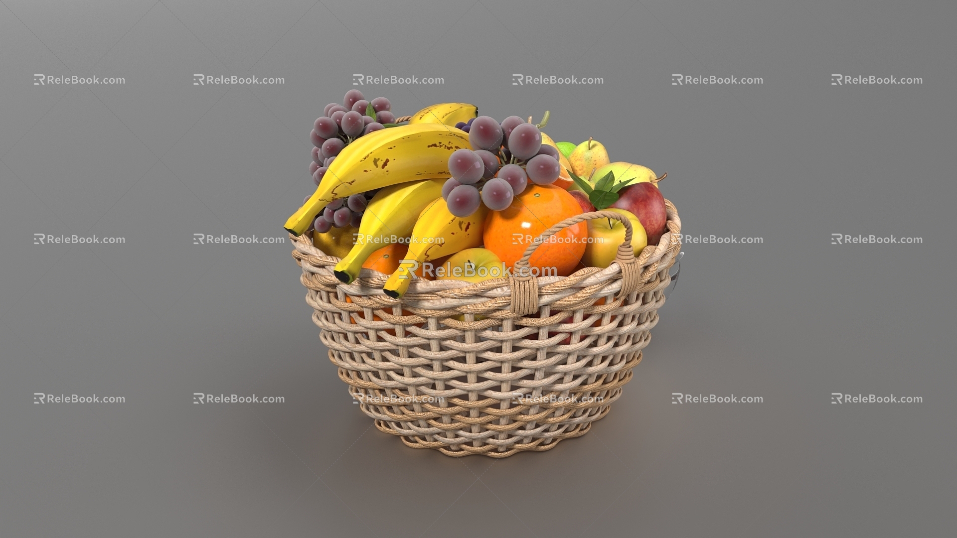 fruit basket fruit basket 3d model