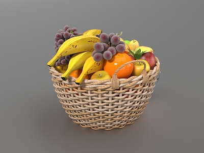 fruit basket fruit basket 3d model