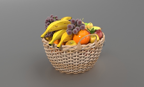 fruit basket fruit basket 3d model