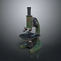 Industrial Equipment Green Microscope With Mechanical Base And Lens Stage For Laboratory Use