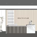 Modern Front Desk 3d model