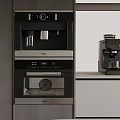 Modern Kitchen With Miele Built in Oven And Coffee Machine Appliances