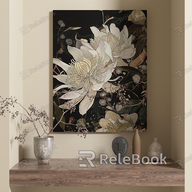 abstract decorative painting model