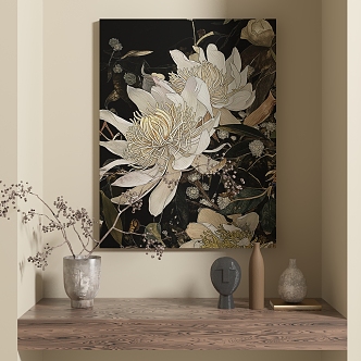 abstract decorative painting 3d model