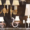 Elegant Wall Lamps With Metal Frame And Glass Shades For Home Decor