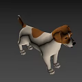 3D Rendered Jack Russell Terrier Dog With White And Brown Coat Standing Pose