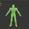 Silver Metallic Humanoid Robot With Futuristic Mechanical Body And Shiny Surface