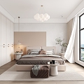 Modern bedroom master room 3d model