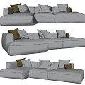 modern corner sofa multiplayer sofa ens multiplayer sofa 3d model