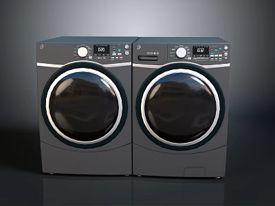 Modern washing machine drum washing machine automatic washing machine vintage washing machine 3d model