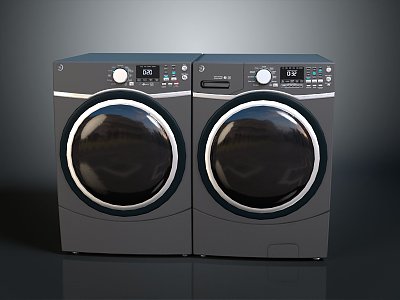 Modern washing machine drum washing machine automatic washing machine vintage washing machine 3d model