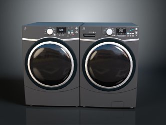 Modern washing machine drum washing machine automatic washing machine vintage washing machine 3d model