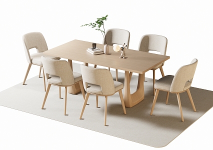 Dining Table and Chair Dining Chair 3d model