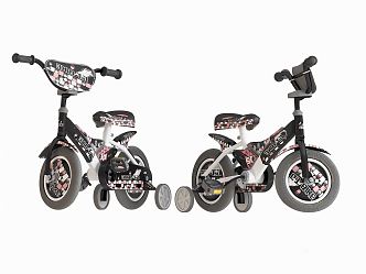 Modern Bicycle Children's Toy Car Children's Bicycle Girls Bicycle Children's Balance Car Balance Car Children's Toy Car 3d model