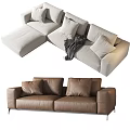 Modern Combination Sofa Multiplayer Sofa Double Sofa Combination 3d model