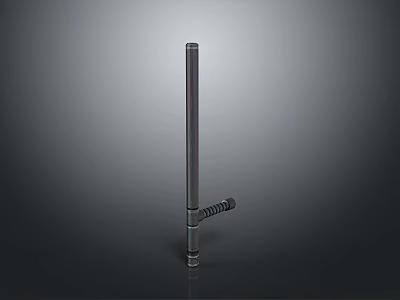 Baton Equipment Baton Stick Bag Straight Stick Side Handle Baton Retractable Baton Rubber Baton 3d model