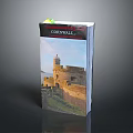 Scenic Cornwall Travel Guide Book With Castle Image On Cover