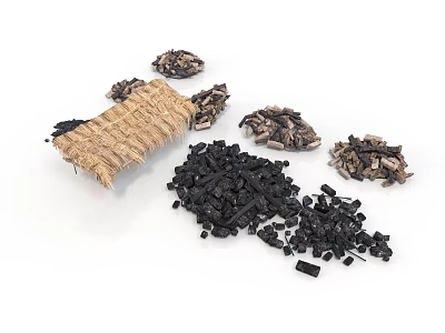 Natural Bamboo Charcoal Household Items For Air Purification And Odor Control 3d model