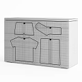Shoe Cabinet Interior Design With Multiple Storage Compartments For Organized Footwear 3d model