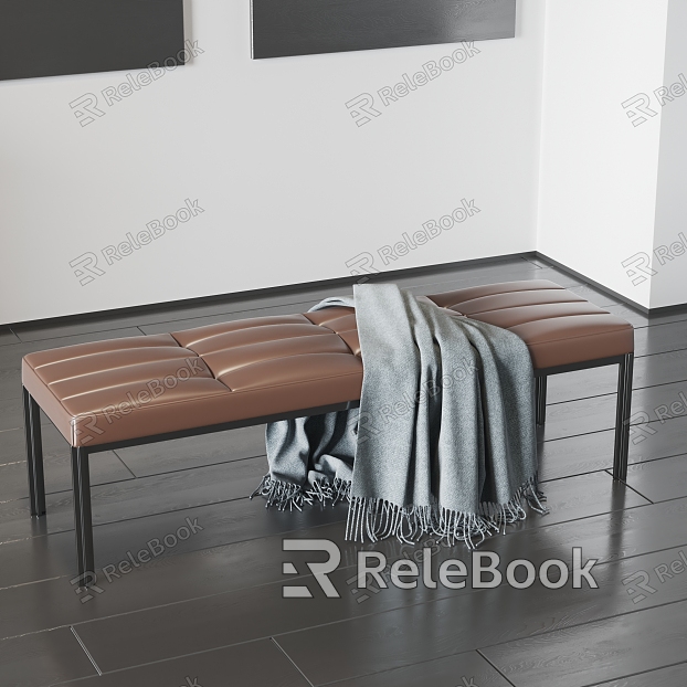 Modern bed end stool model