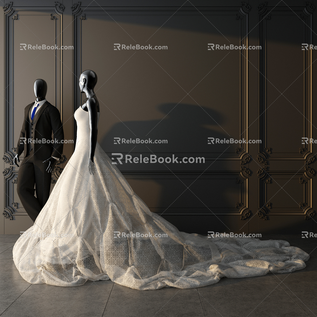 Modern Wedding Dress model