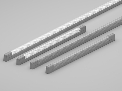 modern fluorescent lamp 3d model