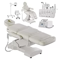 Professional Medical Equipment Set With Treatment Table Examination Chair Stool And Control Panel