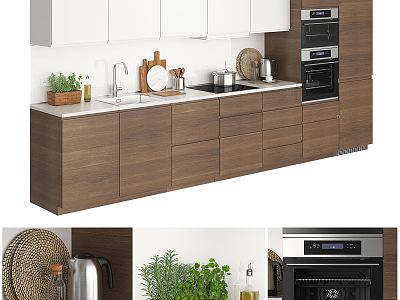 Modern Cabinet Kitchen Cabinet Kitchen Wall Cabinet Kitchen Console Cabinet Combination Hanging Cabinet Floor Cabinet Kitchen Supplies Combination Microwave Oven model