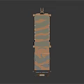 Camouflaged Military Truck With Six Wheels And Missile Launch System