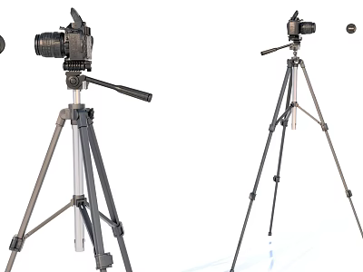 High Quality Digital Camera Tripod Stand With Adjustable Height Stable Base And Lightweight Design 3d model