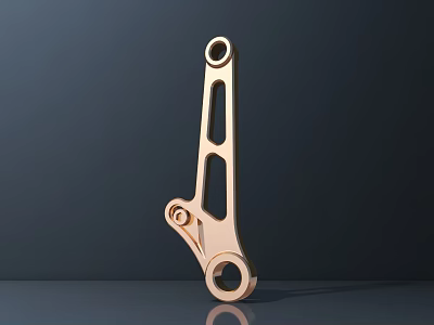 Public Facility Metal Structure With Circular Holes And Curved Design Features 3d model