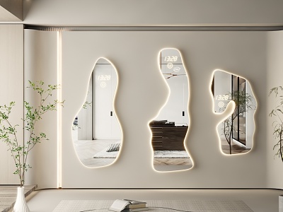 modern mirror floor mirror vanity mirror vertical mirror decorative mirror art mirror shaped mirror luminous mirror model