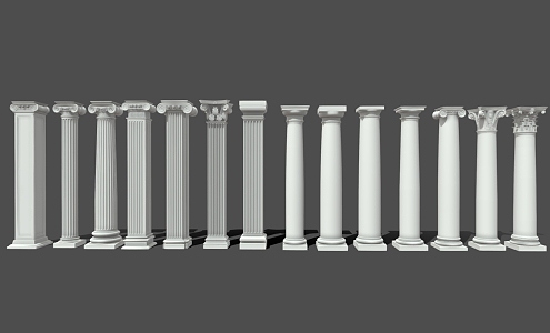 Columns Roman Columns Decorative Columns 3d model