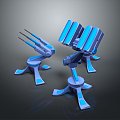 laser tower turret turntable sci-fi tower defense game tower defense sci-fi turret game turret game turret 3d model