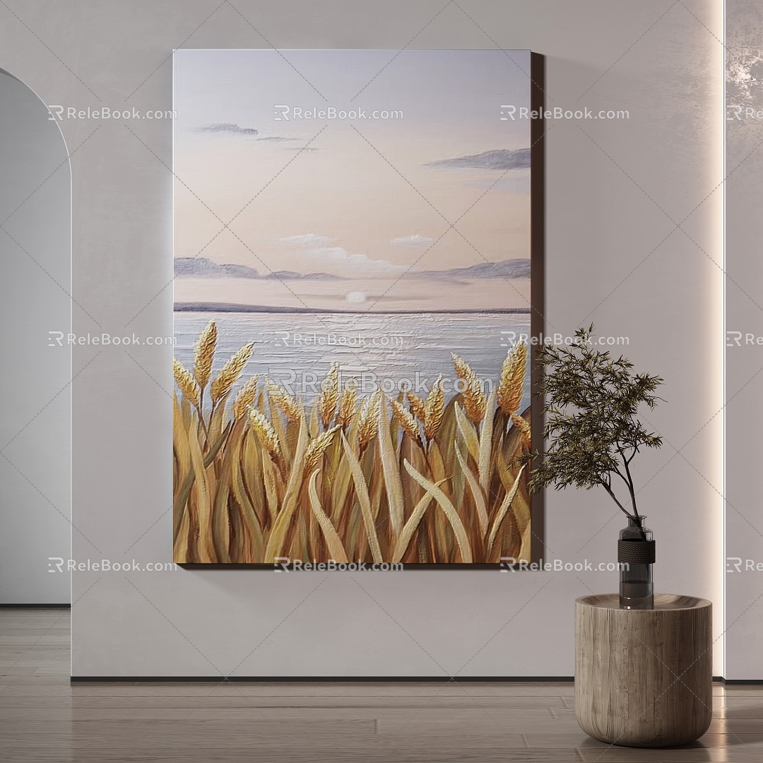 modern decorative painting 3d model