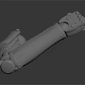 Modern Robot Arm Robot Arm Mechanical Arm Robot Arm Robot Head 3d model