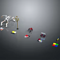 Modern robot spider robot mecha spider sci-fi spider 3d model