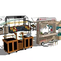 Commercial Mobile Food Stalls And Vending Carts With Various Outdoor Retail Designs