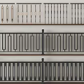 Various Design Railings with Metal Bars and Decorative Patterns for Home Use