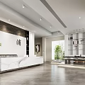 Modern Front Desk 3d model