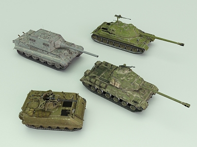 Modern tank fighting vehicle model