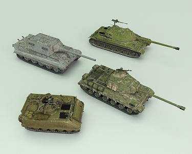 Modern tank fighting vehicle 3d model