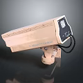Modern monitoring head security monitoring surveillance camera 3d model