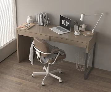 Modern Desk Modern Chair 3d model
